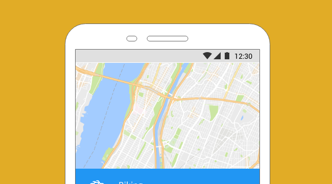 Free Wireframe Template for Biking Tracker
