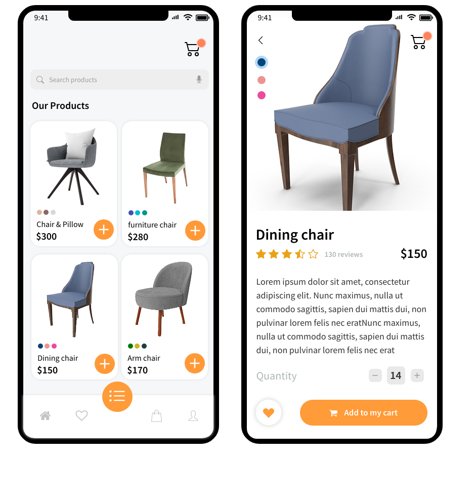 Free Wireframe Template for iOS 16 app template