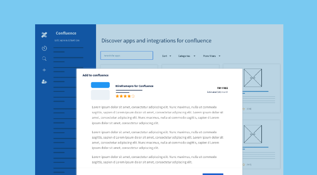 Free Wireframe Template for Integration UI - Confluence